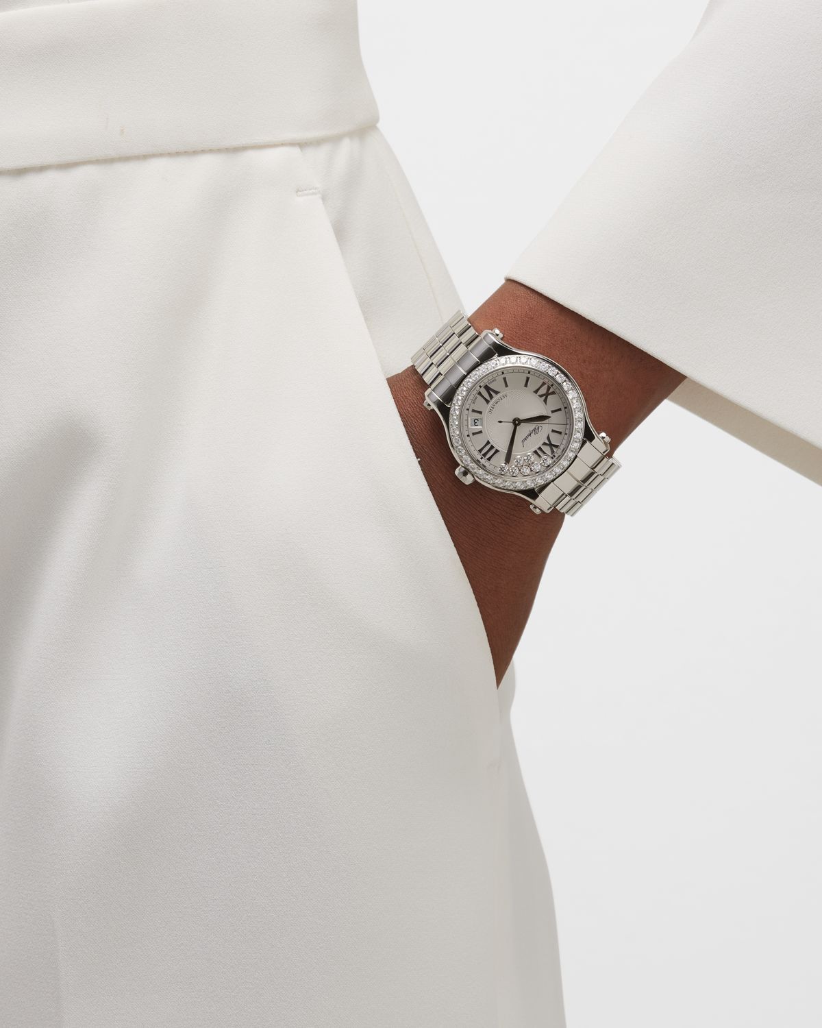 Chopard Happy Sport 36mm Stainless Steel Diamond Watch