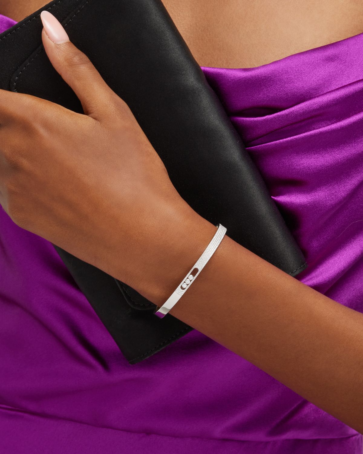 Messika MOVE NOA 18K WHITE GOLD DIAMOND BANGLE