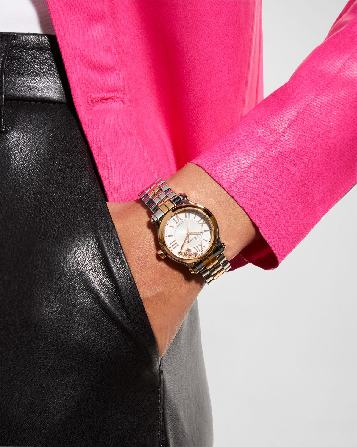 Chopard Happy Sport 33mm 18K Rose Gold Two-Tone Watch