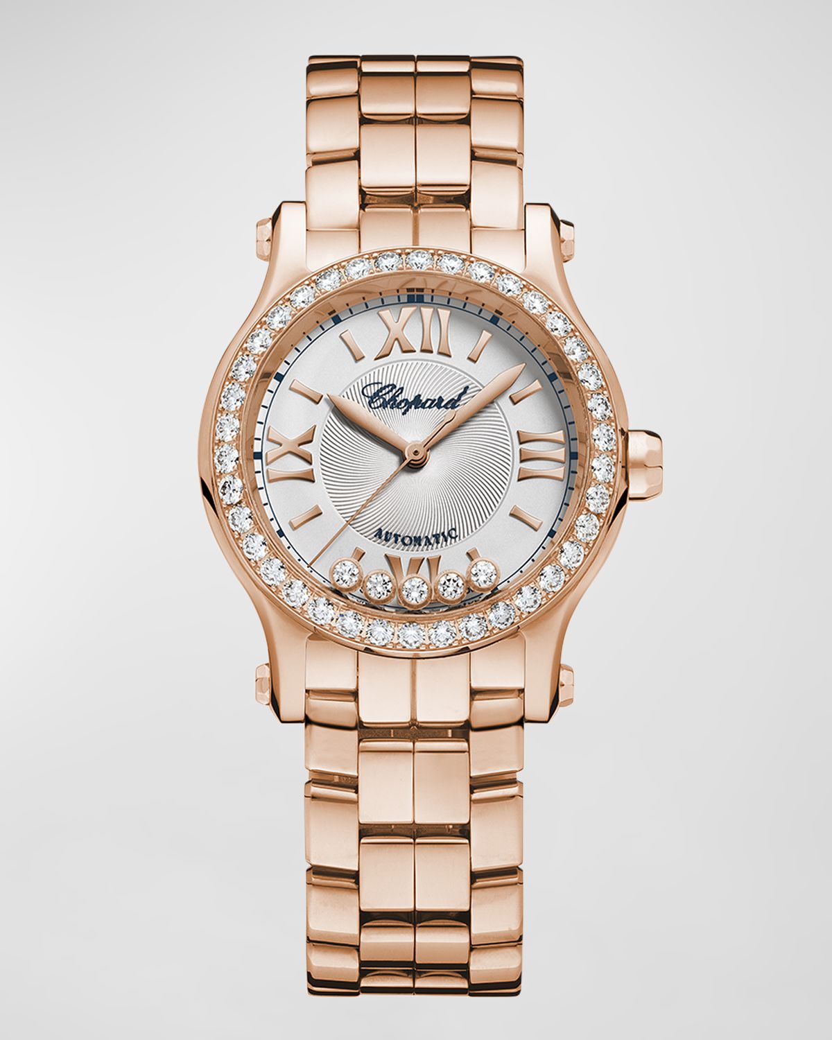 Chopard Happy Sport 18k Rose Gold Diamond Bracelet Watch | Thumbnail 6