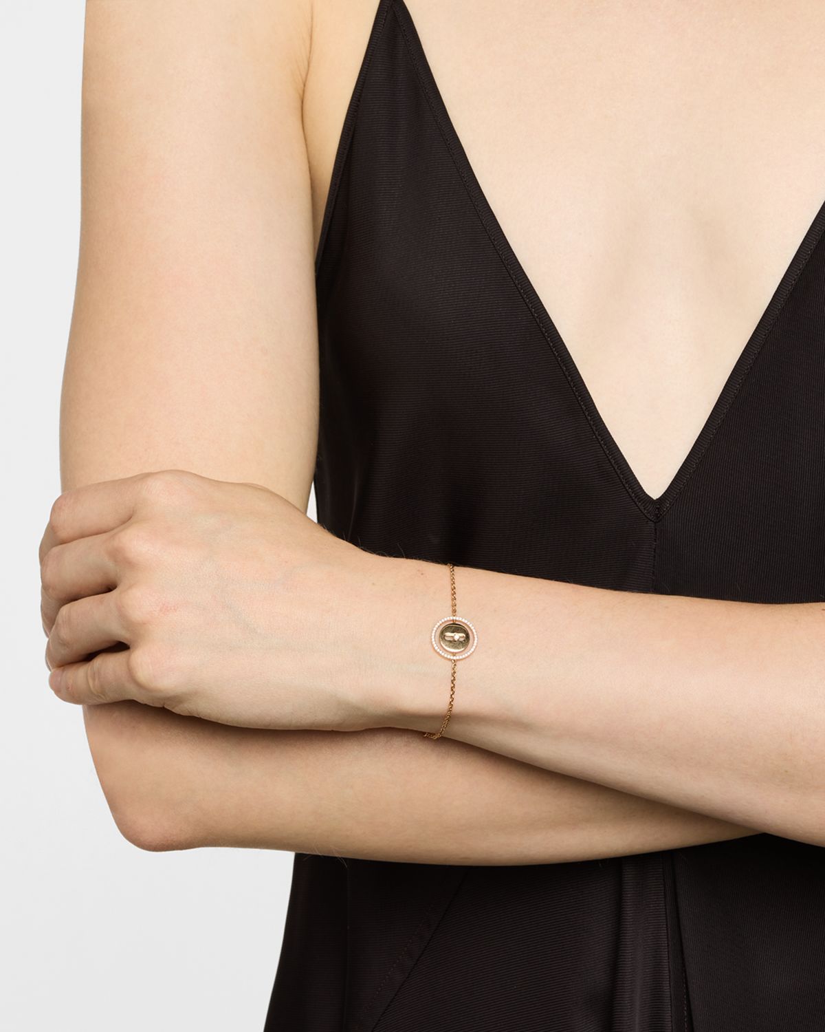 Messika LUCKY MOVE 18K ROSE GOLD DIAMOND BRACELET