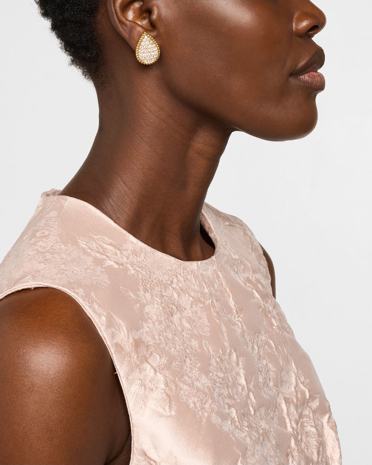 Boucheron Serpent Boheme 18K Yellow Gold Large Motif Diamond Earrings