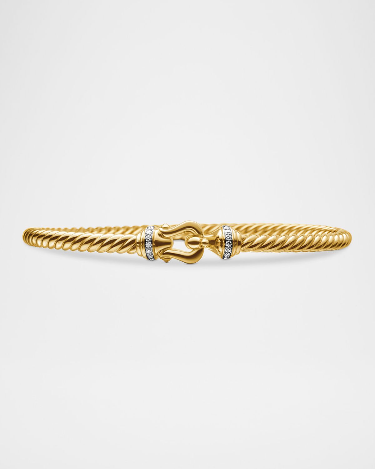 David Yurman Cable Buckle Bracelet in 18K Gold, 3.5mm