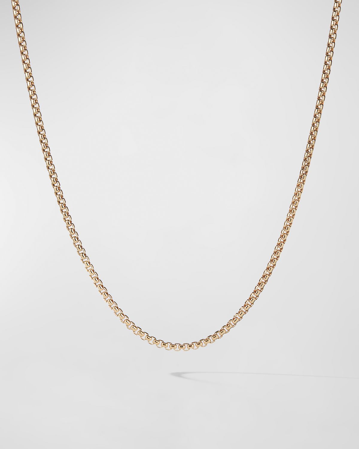 David Yurman Box Chain Necklace in 18K Gold, 2.7mm