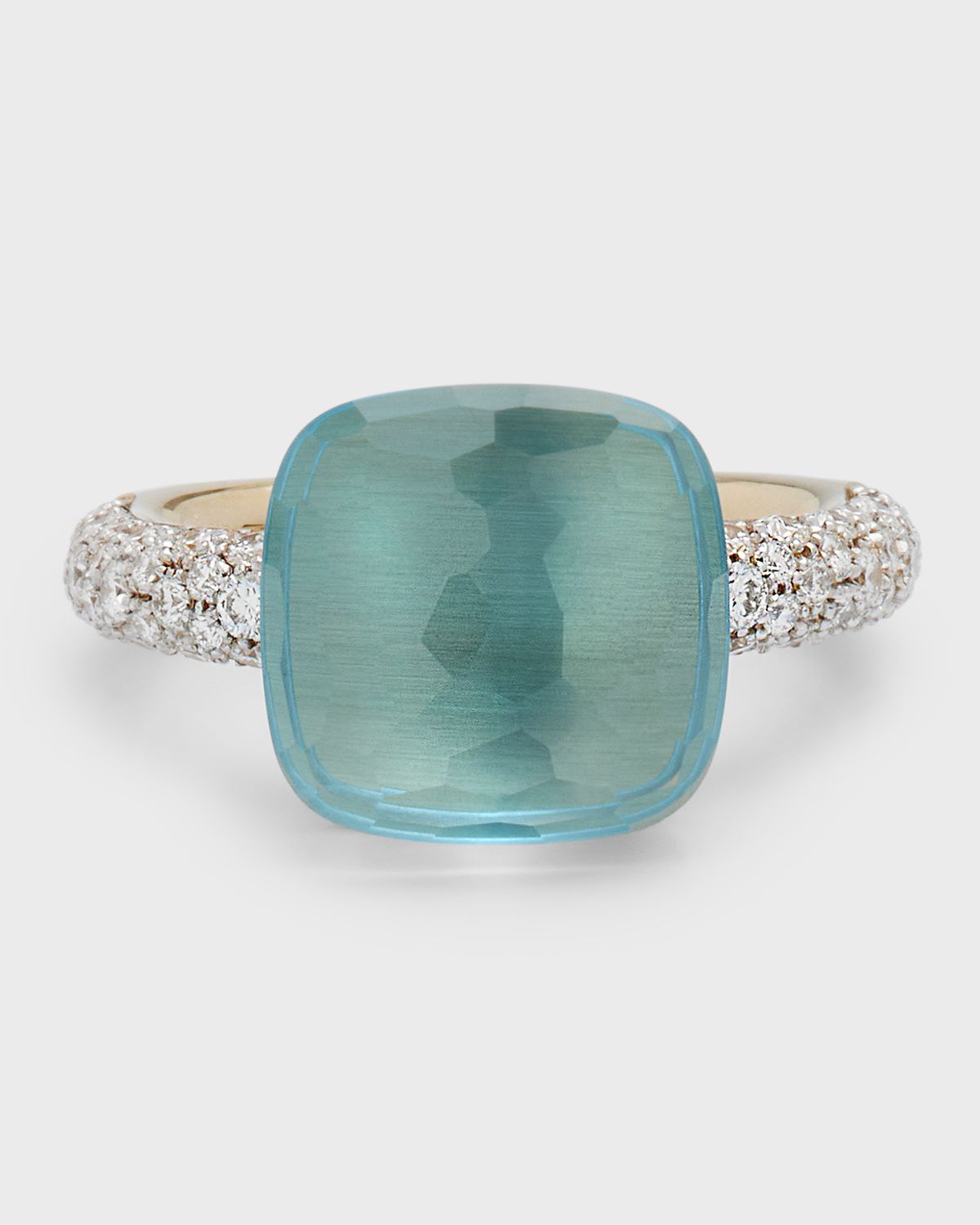 Pomellato Nudo 18K Rose Gold Gemstone and Diamond Ring
