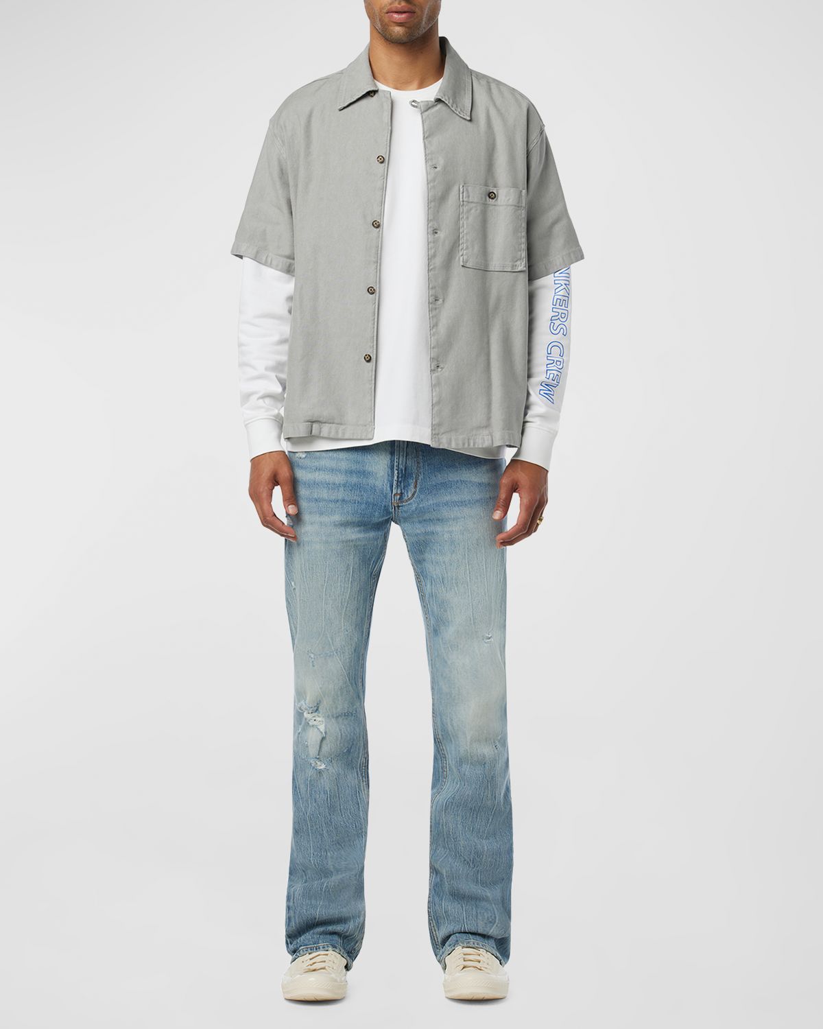 Hudson Men 's Walker Kick Flare Jeans