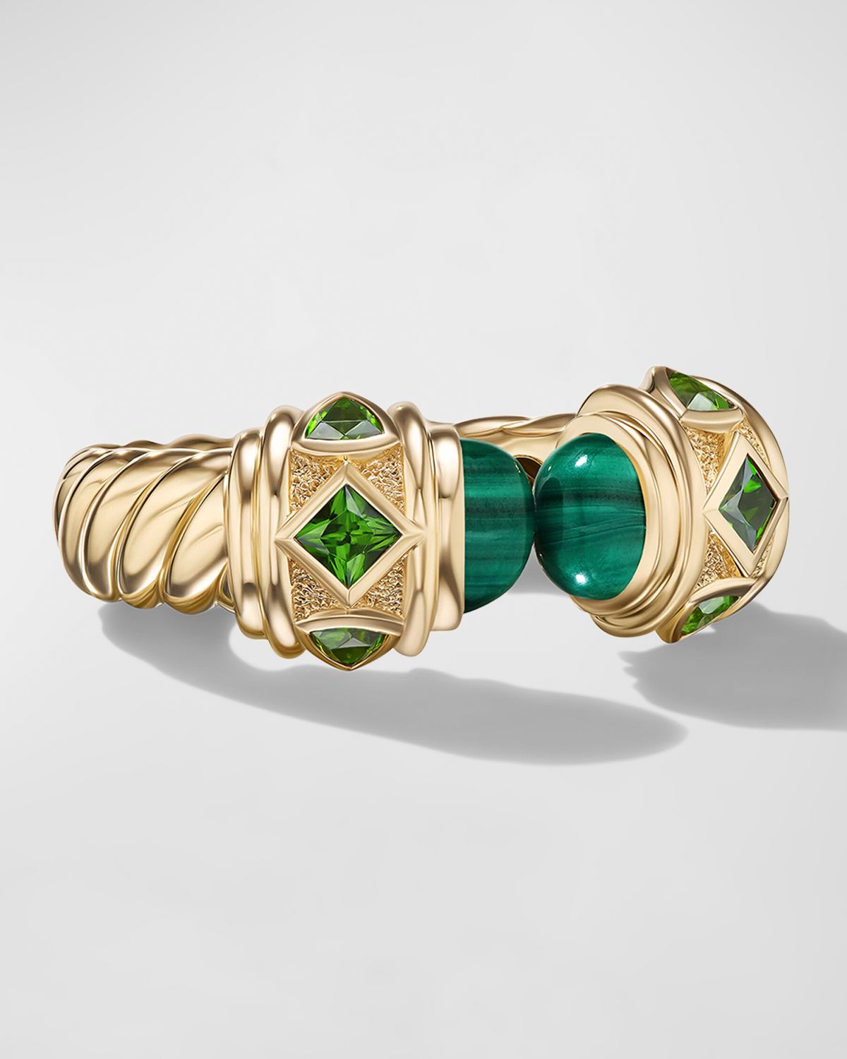 David Yurman Renaissance Ring with Gemstones in 18K Gold. 6.5mm