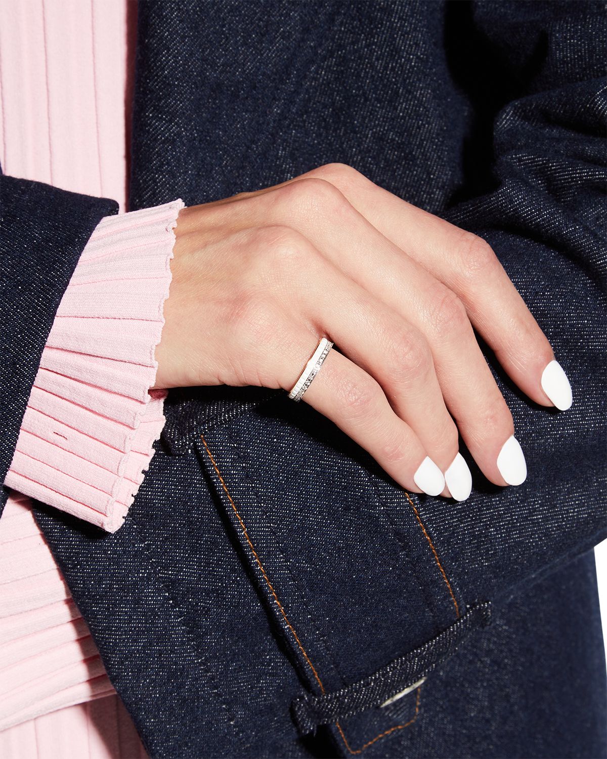 Boucheron Quatre 18K White & Pink Gold White Edition Ring