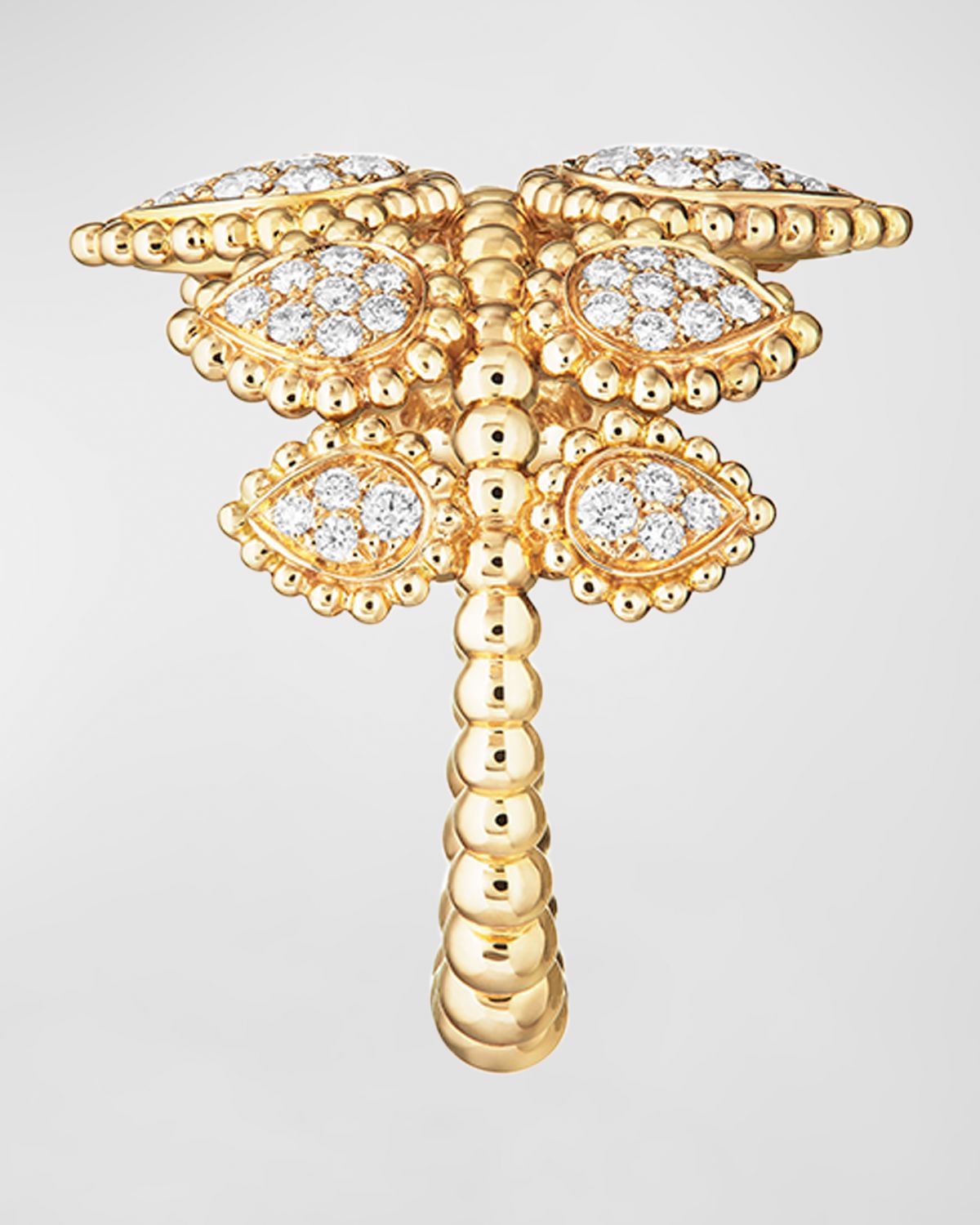 Boucheron Serpent Bohème 18k Yellow Gold Diamond Crown Ring