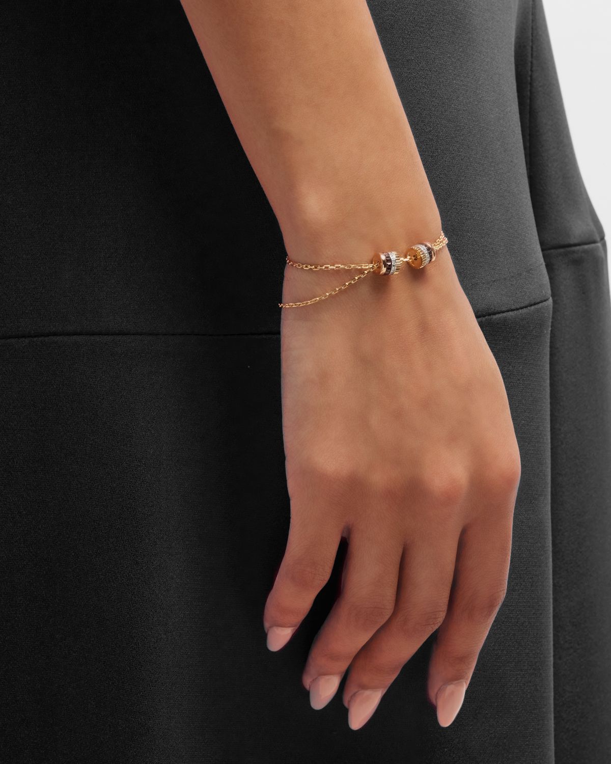 Boucheron Quatre 18K Gold Brown PVD & Diamond Bracelet