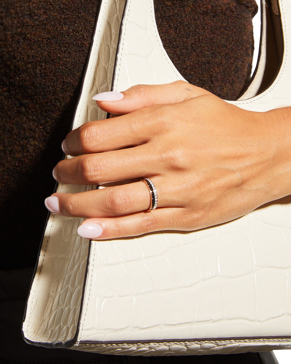 Boucheron Quatre 18K Tricolor Gold Classique Diamond Ring