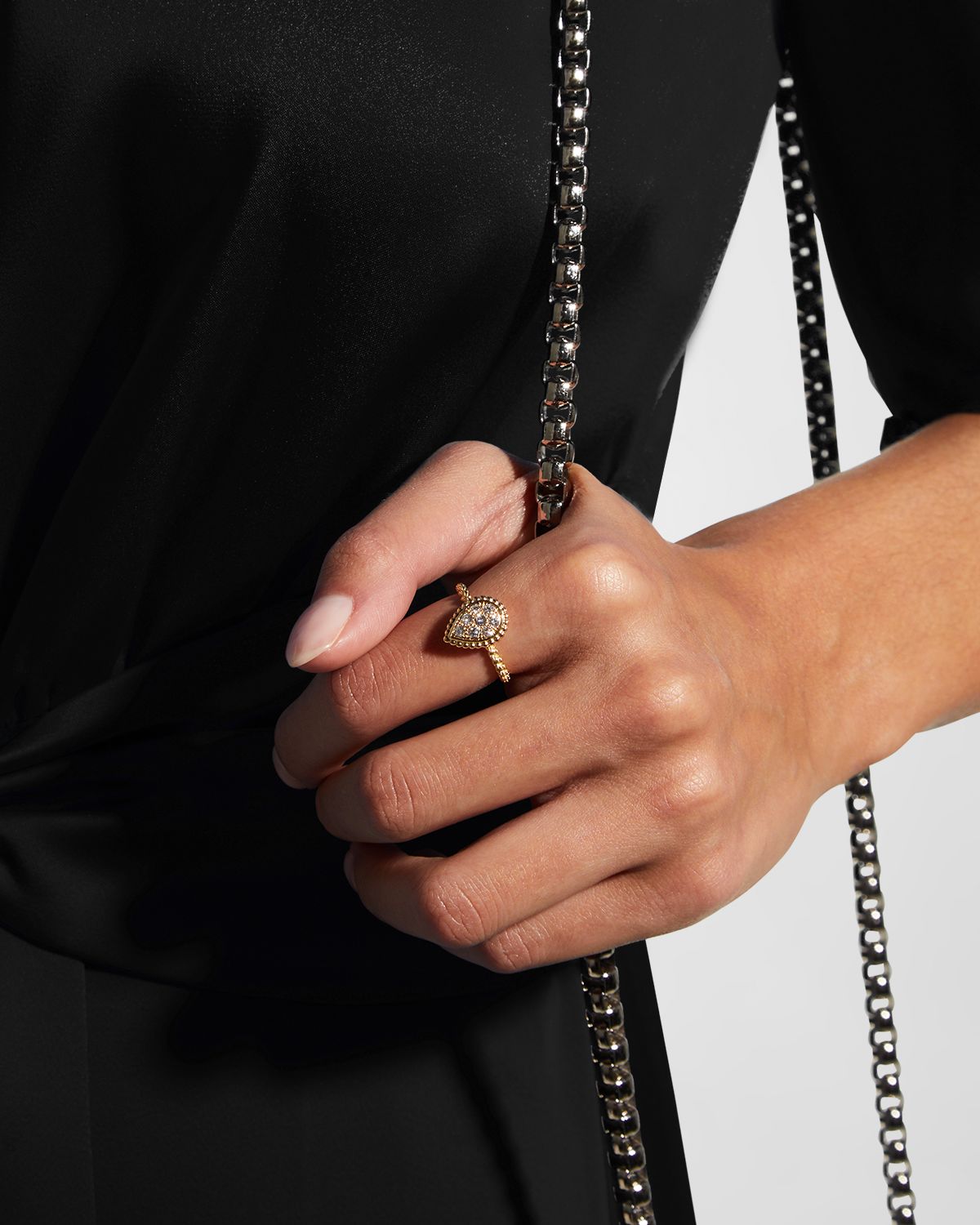 Boucheron Serpent Boheme 18K Yellow Gold Diamond Ring