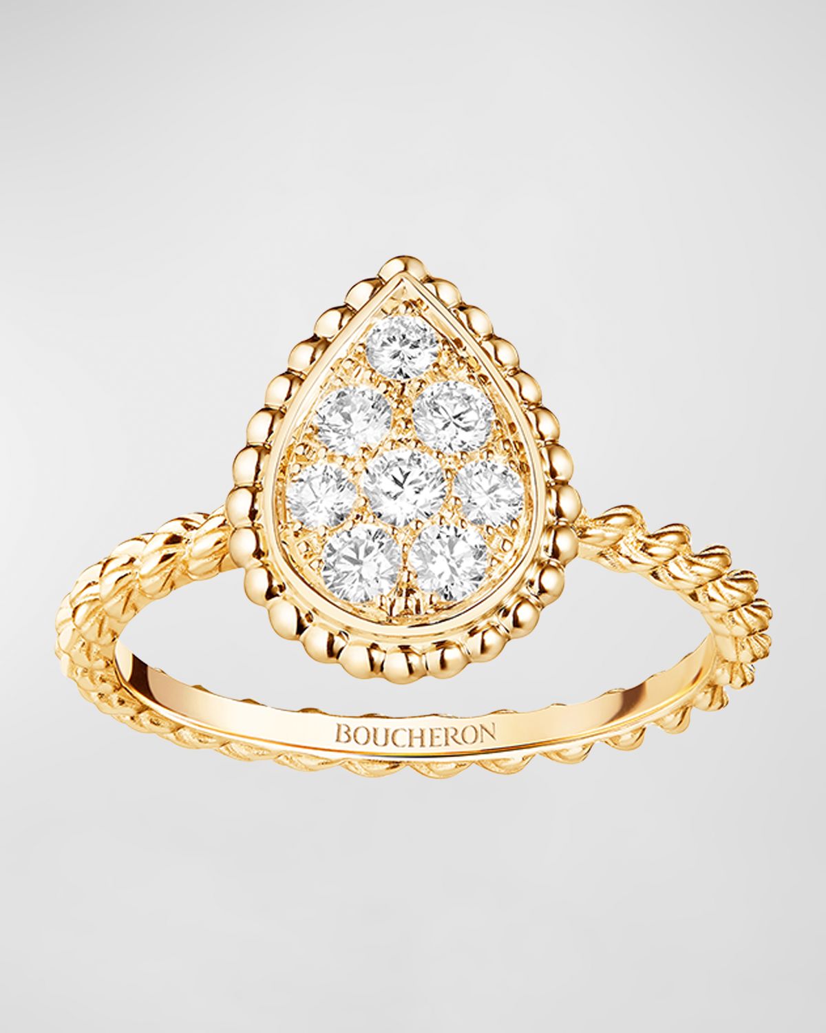 Boucheron Serpent Boheme 18K Yellow Gold Diamond Ring