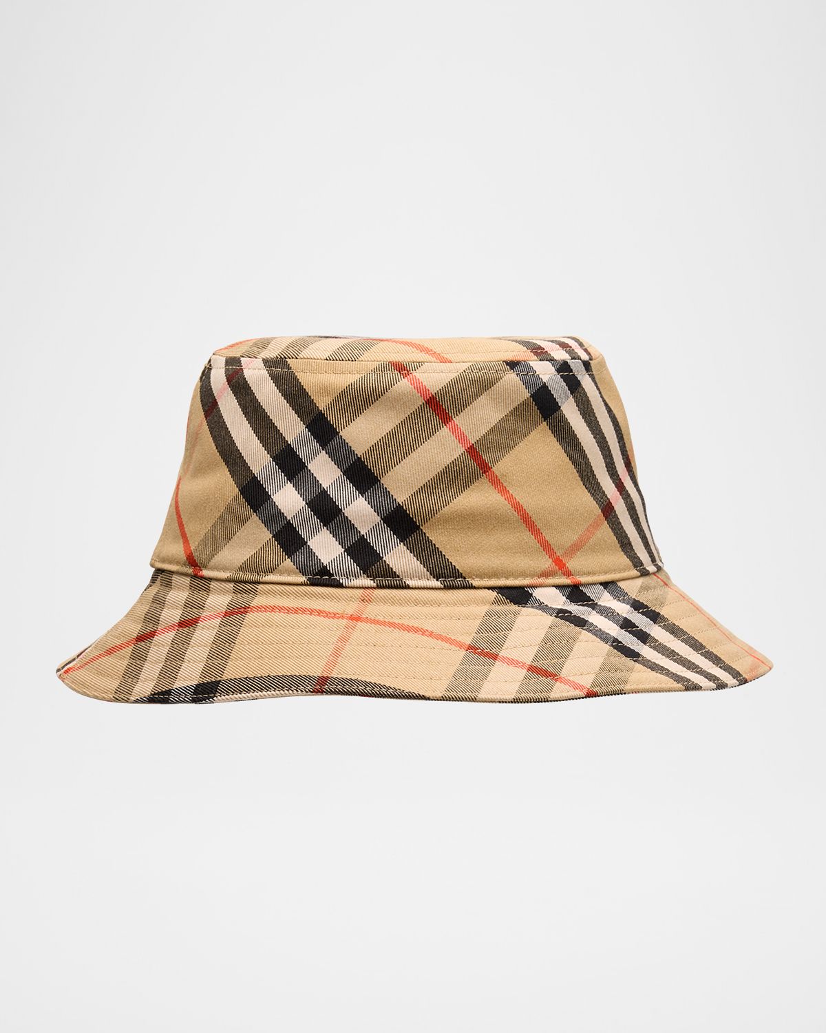 Burberry Men 's Check EKD Bucket Hat | Thumbnail 3