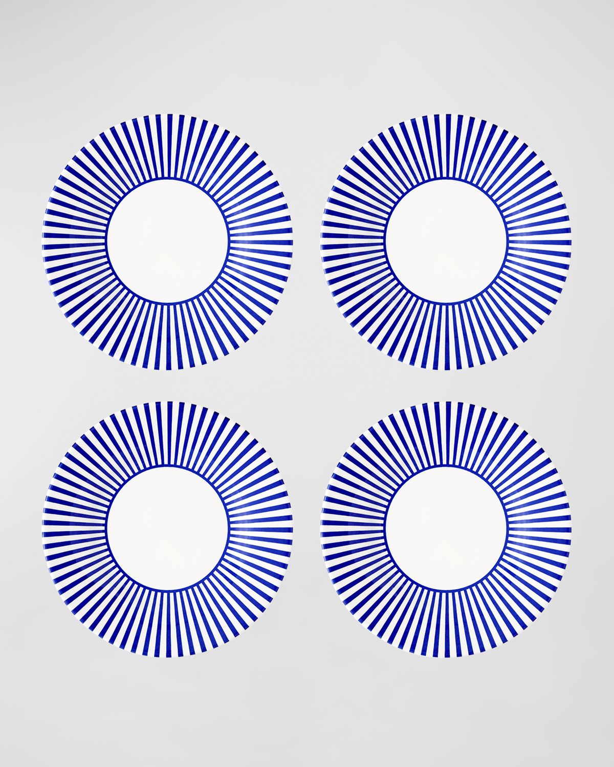 Spode Blue Italian Steccato Narrow Stripe Side Plates, Set of 4