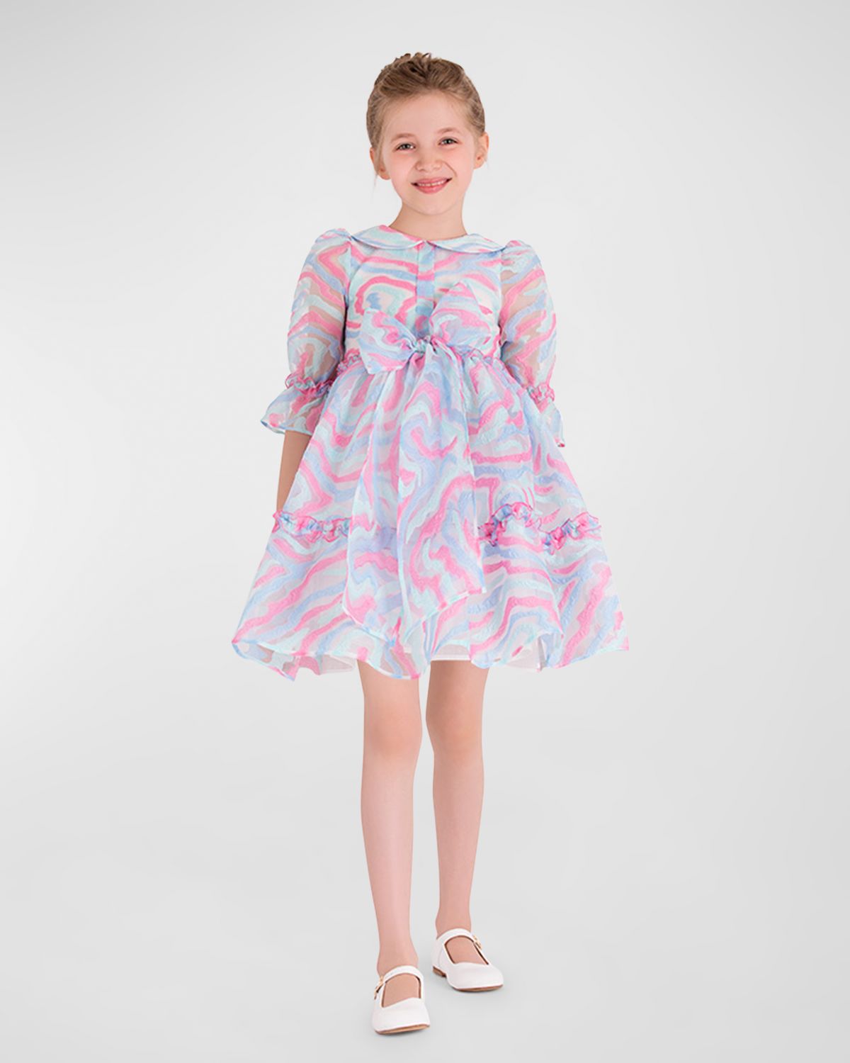 Mama Luma Girl 's Dreamy Organza Dress, Size 3T-10