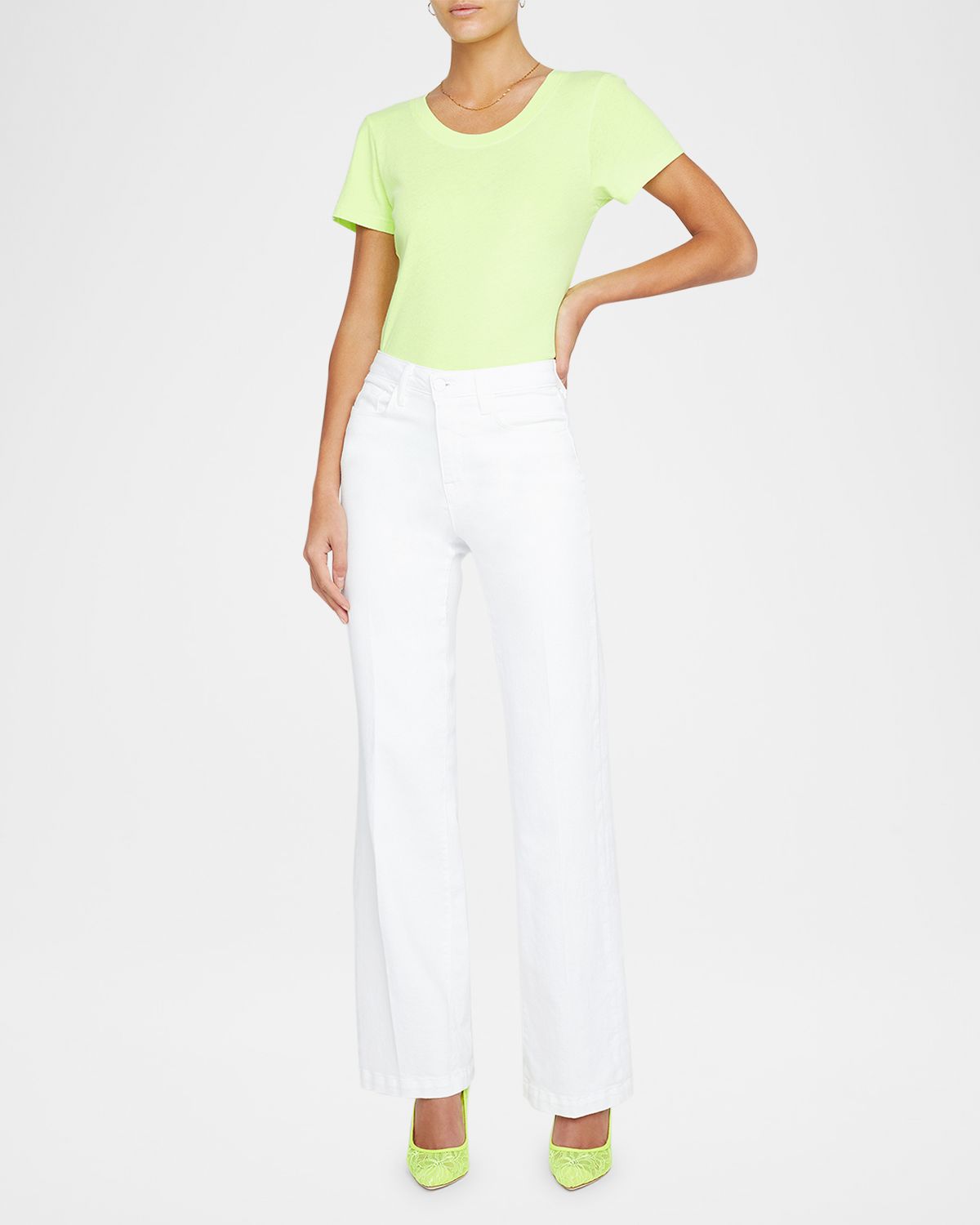 L 'Agence Scottie High-Rise Wide-Leg Jeans