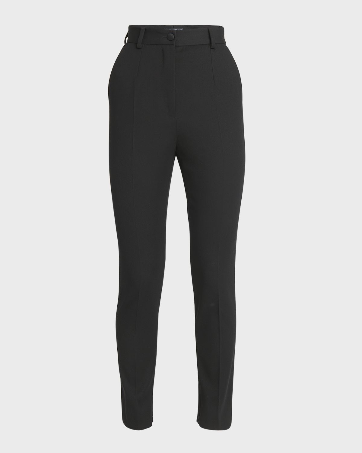 Dolce & Gabbana Lana Straight-Leg Gabardine Pants
