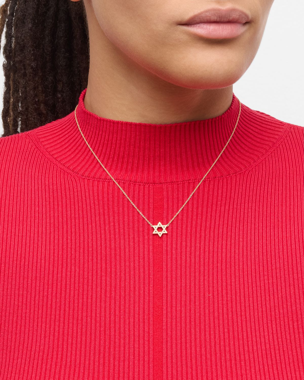 Jennifer Meyer Diamond Star of David Necklace