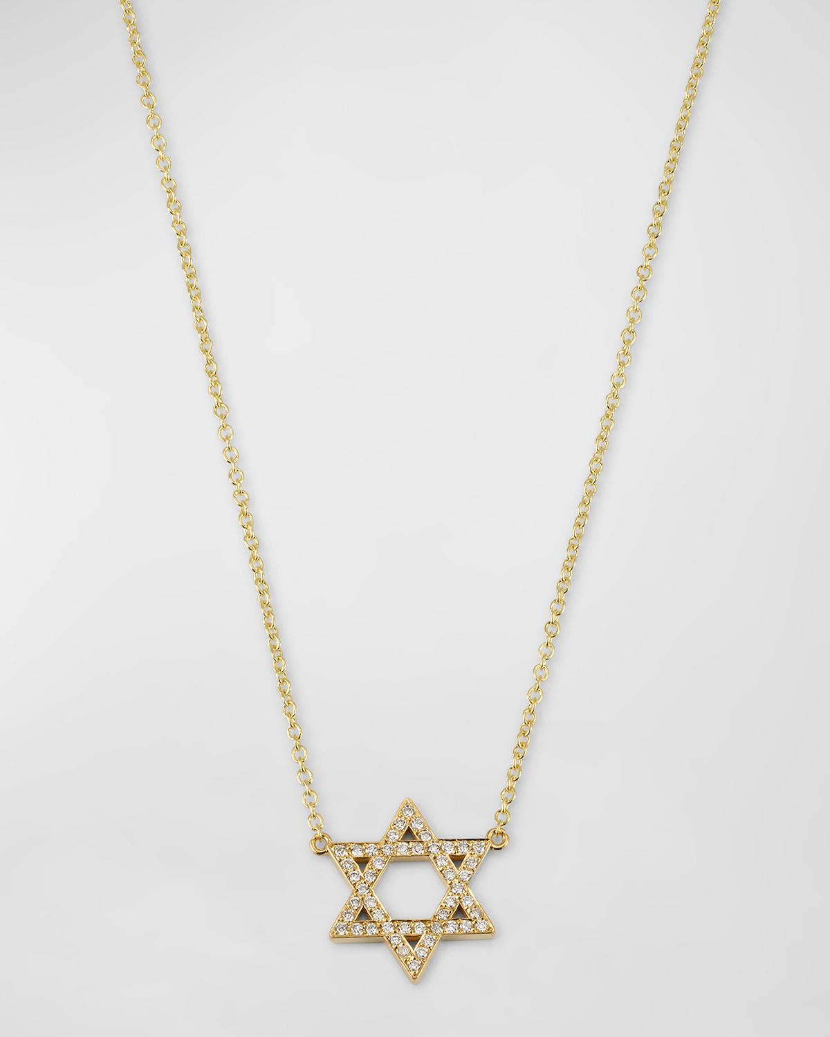 Jennifer Meyer Diamond Star of David Necklace