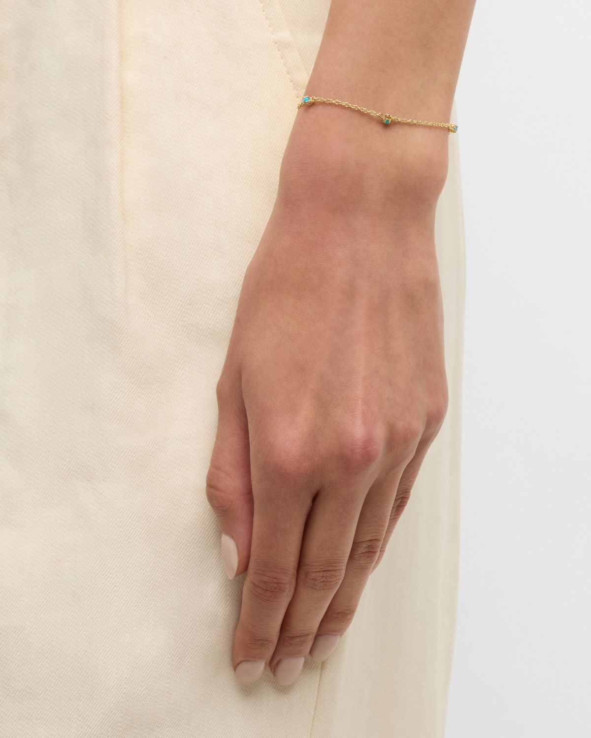 Jennifer Meyer 5 Illusion-Set Turquoise Bracelet