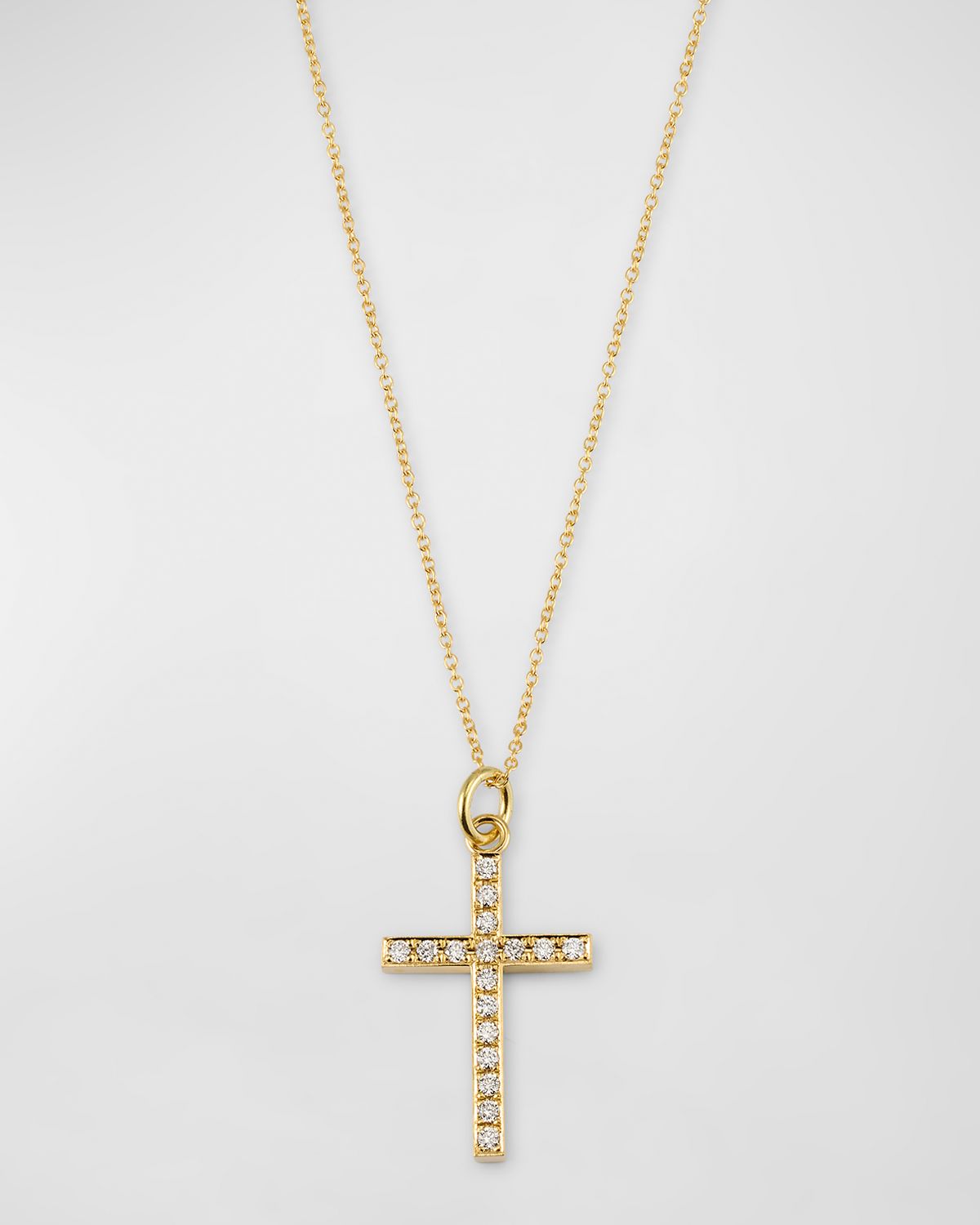 Jennifer Meyer Large Diamond Cross Necklace