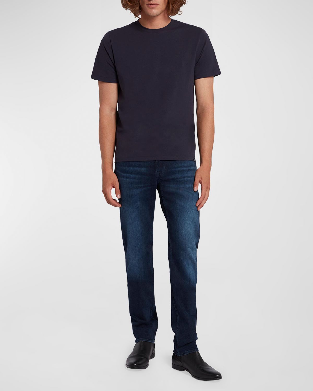 7 for all mankind Men 's Straight-Leg Jeans