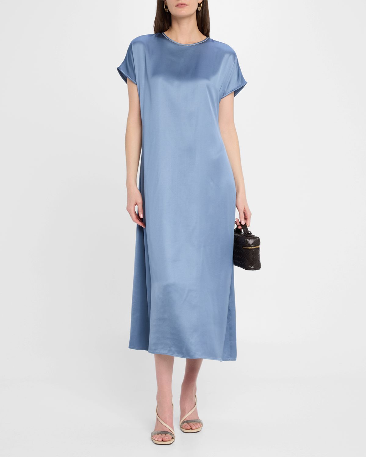 Peserico Chain-Trim Midi Dress