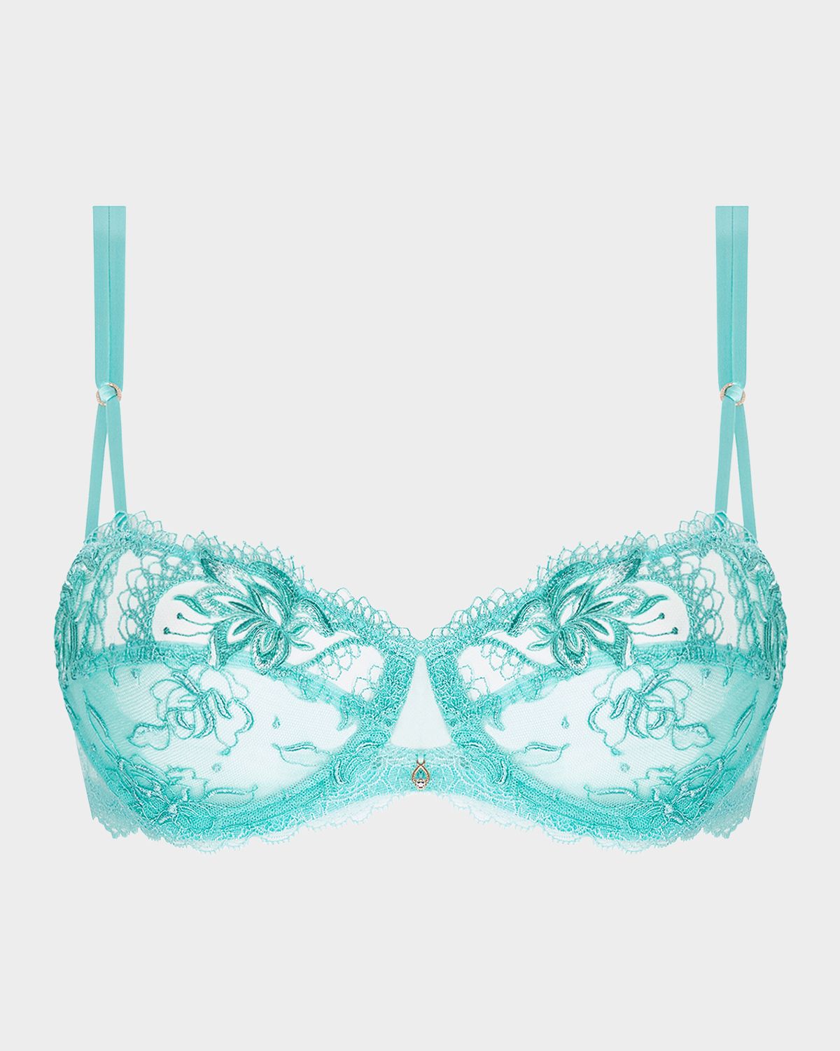 Lise Charmel Princesse Iris Floral-Embroidered Demi Bra