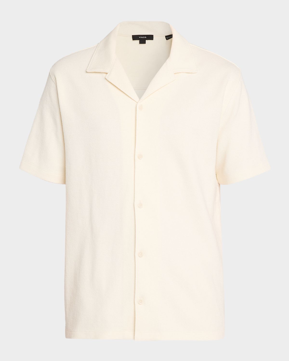 Vince Men 's Stretch Boucle Camp Shirt