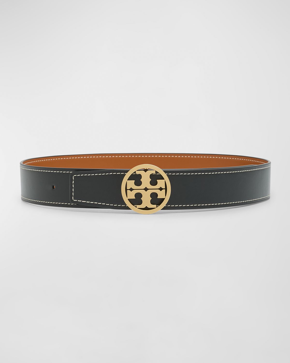 Tory Burch Miller Reversible Smooth Leather Belt