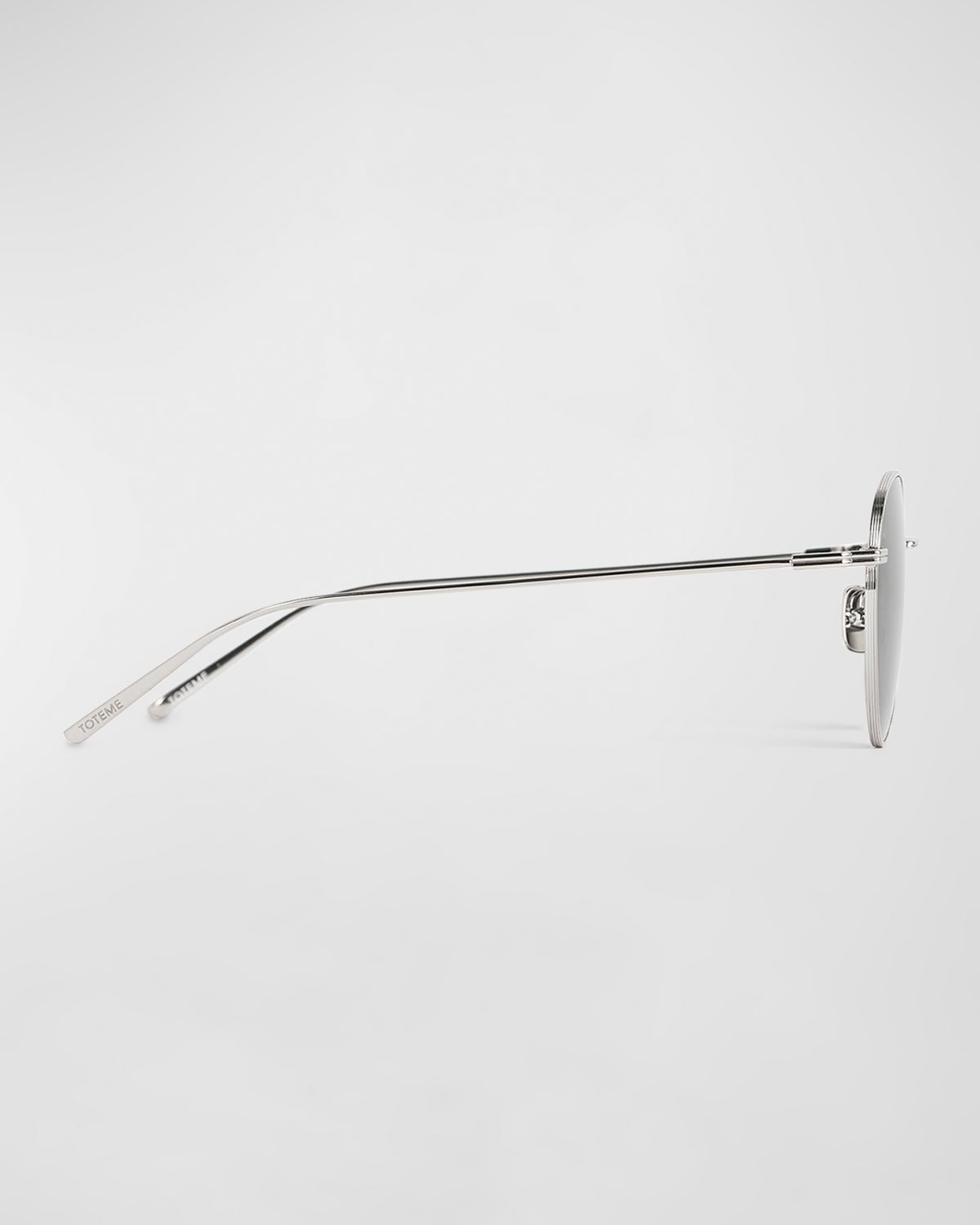Toteme The Rounds Stainless Steel Round Sunglasses