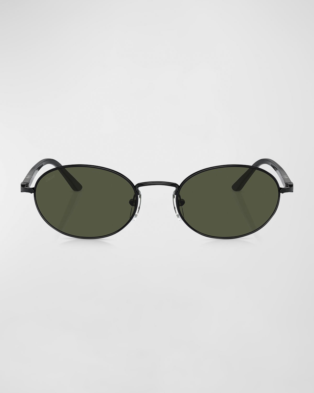 Persol Men 's Metal Oval Sunglasses