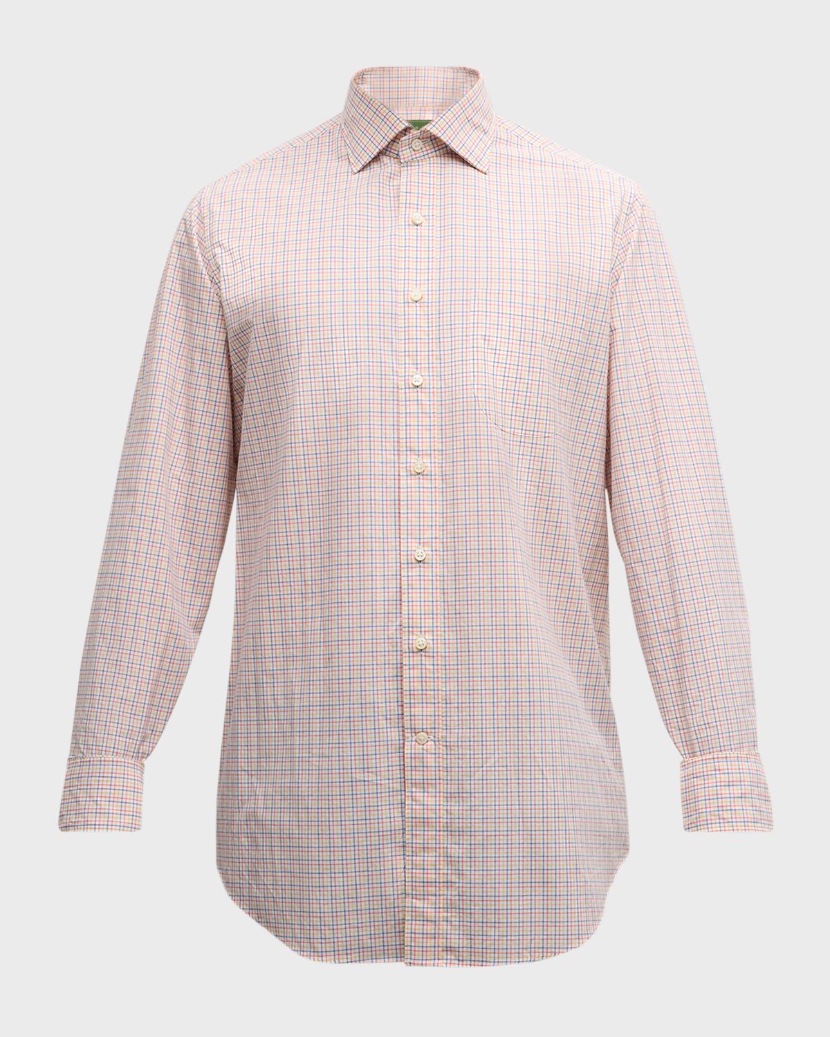 Sid Mashburn Men 's Tattersall Poplin Sport Shirt