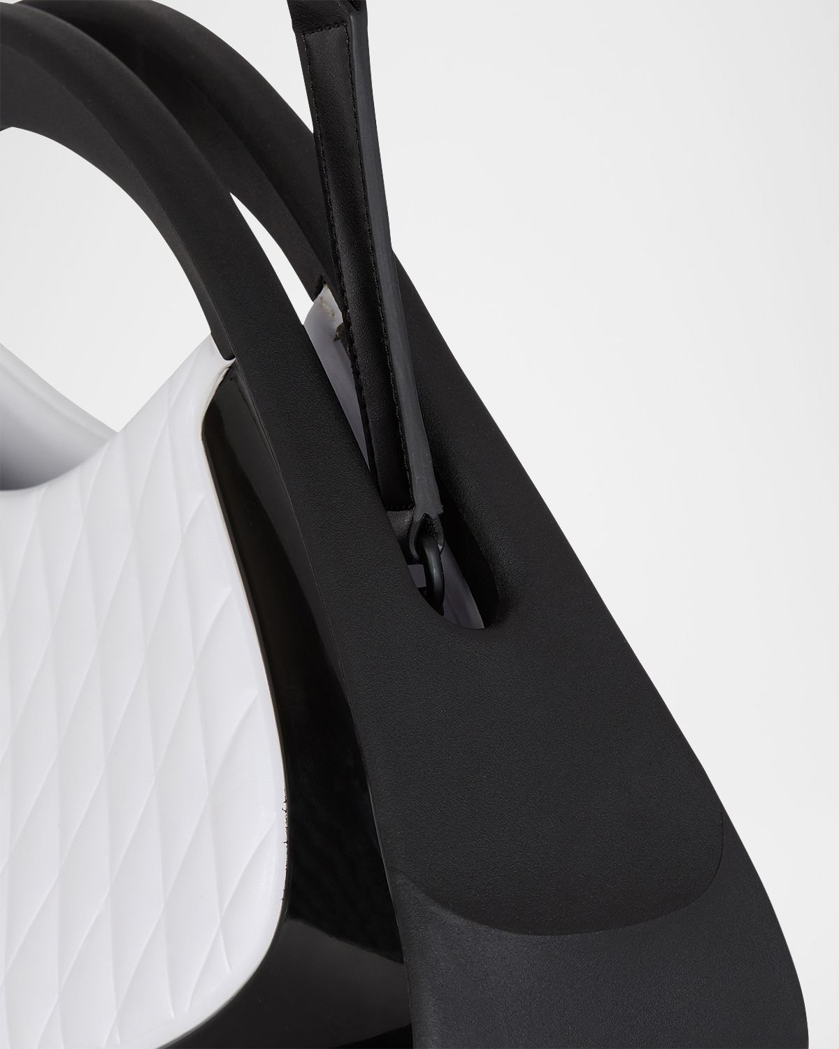 Balmain Jolie Madame Medium Top-Handle Bag in Quilted Polyurethane