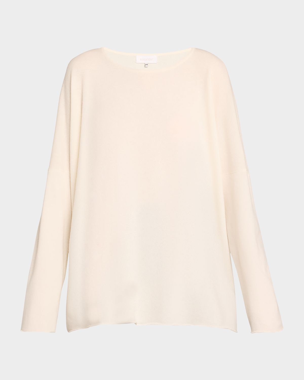 Eskandar Raw-Edged Cashmere Top