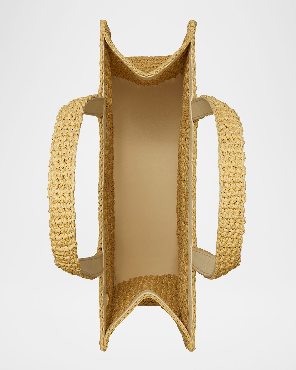 Tory Burch Ella Small Crochet Straw Tote Bag