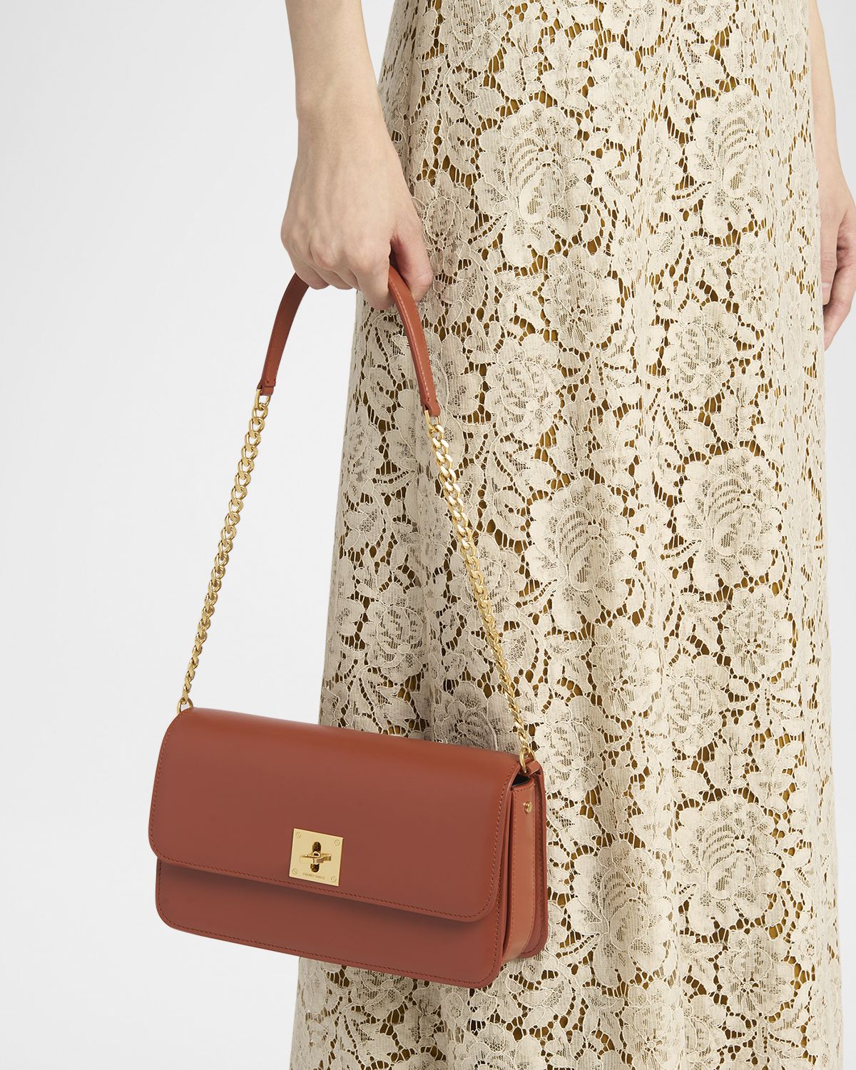 Golden Goose Gioia Flap Leather Shoulder Bag