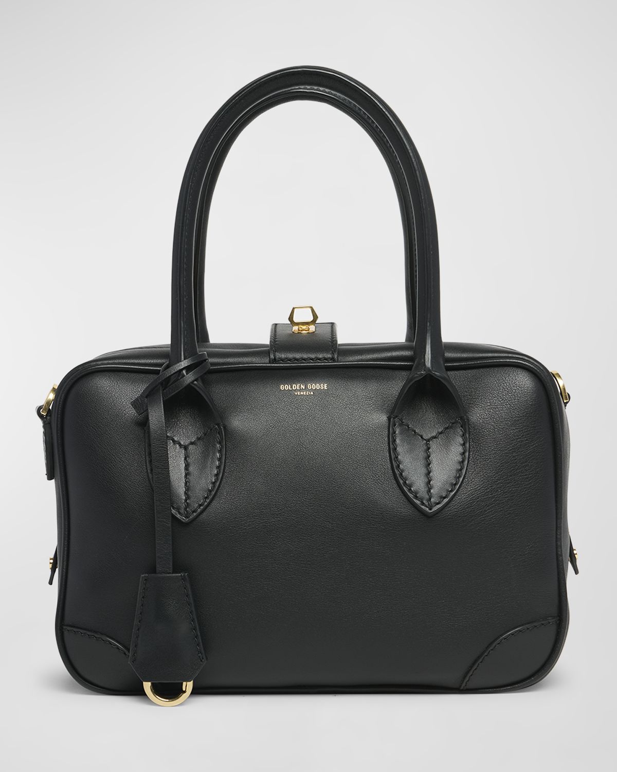 Golden Goose Vita Zip Calf Leather Top-Handle Bag