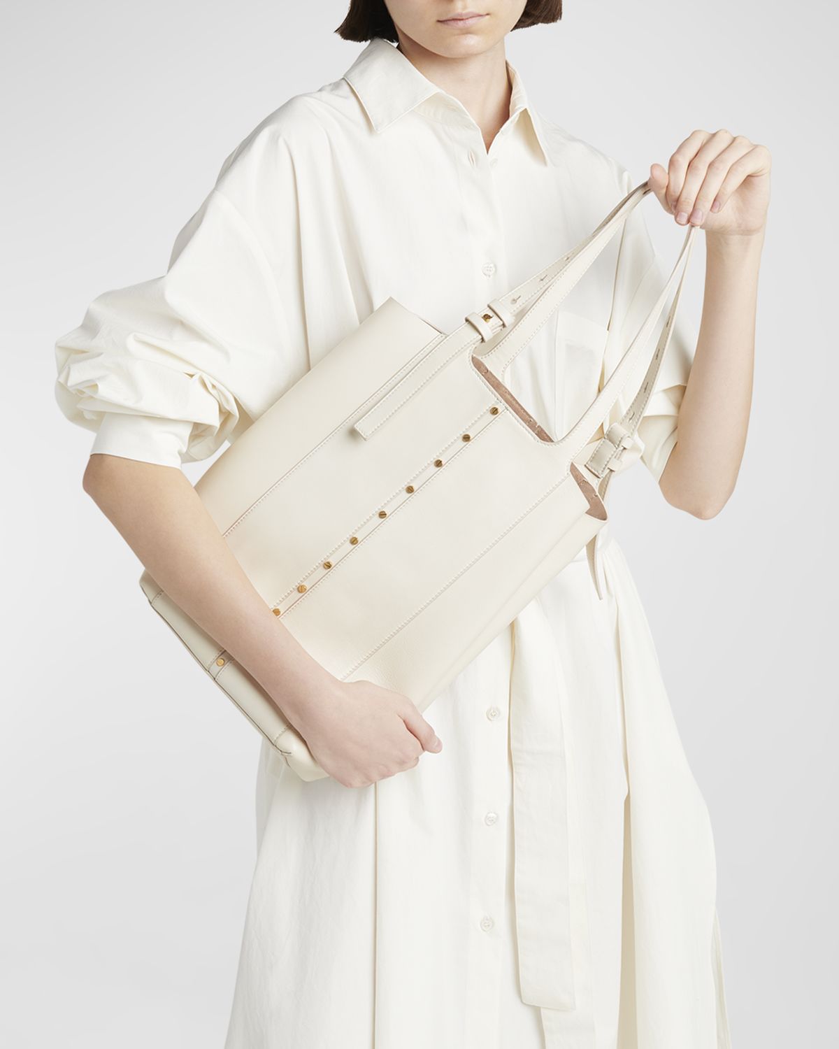 Golden Goose 24.7 North-South Studded Leather Tote Bag | Thumbnail 13