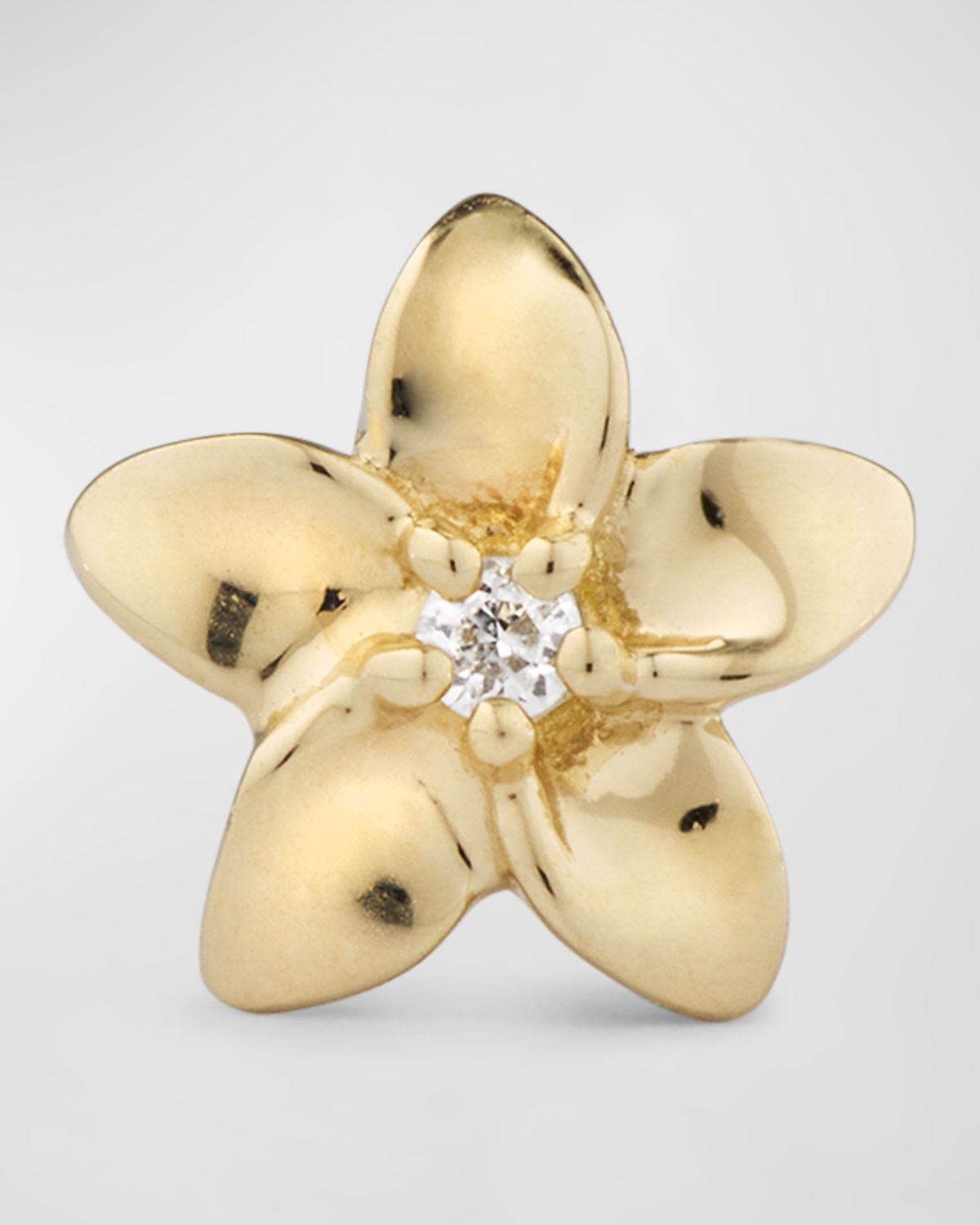 Sydney Evan Tiny Plumeria Stud Earrings