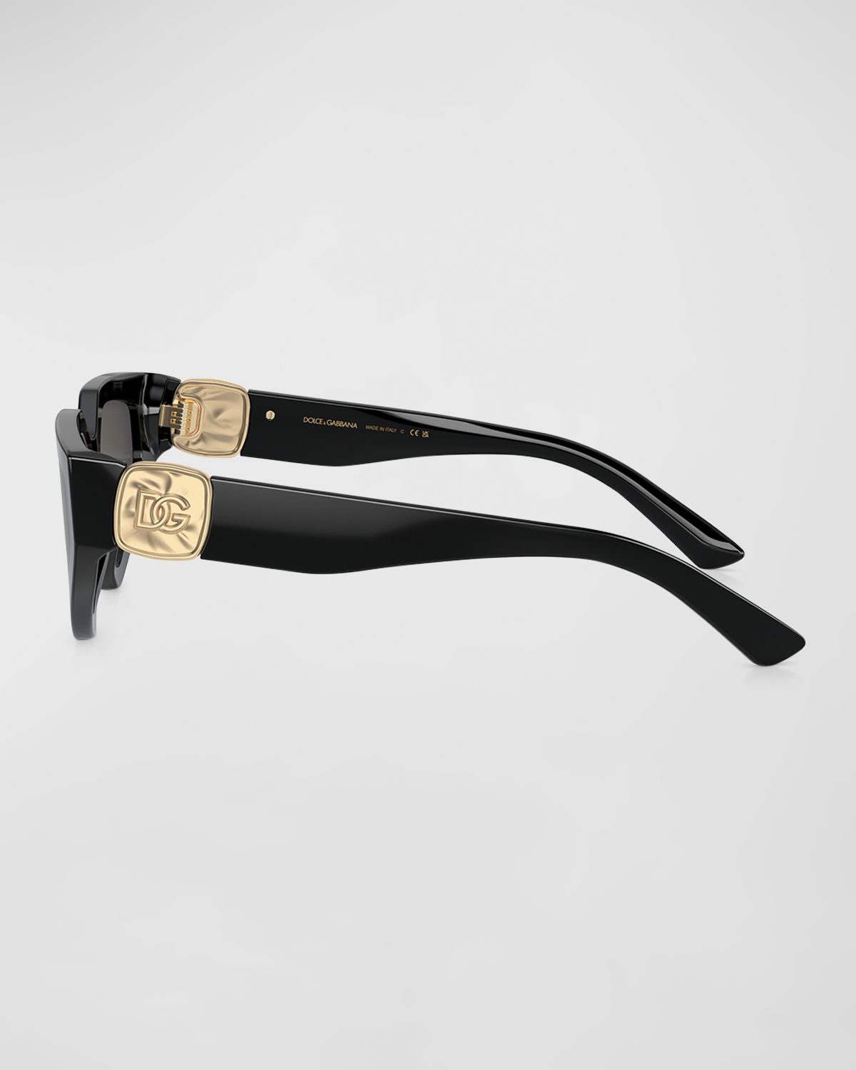 Dolce & Gabbana DG Crossed Logo Acetate & Plastic Cat-Eye Sunglasses
