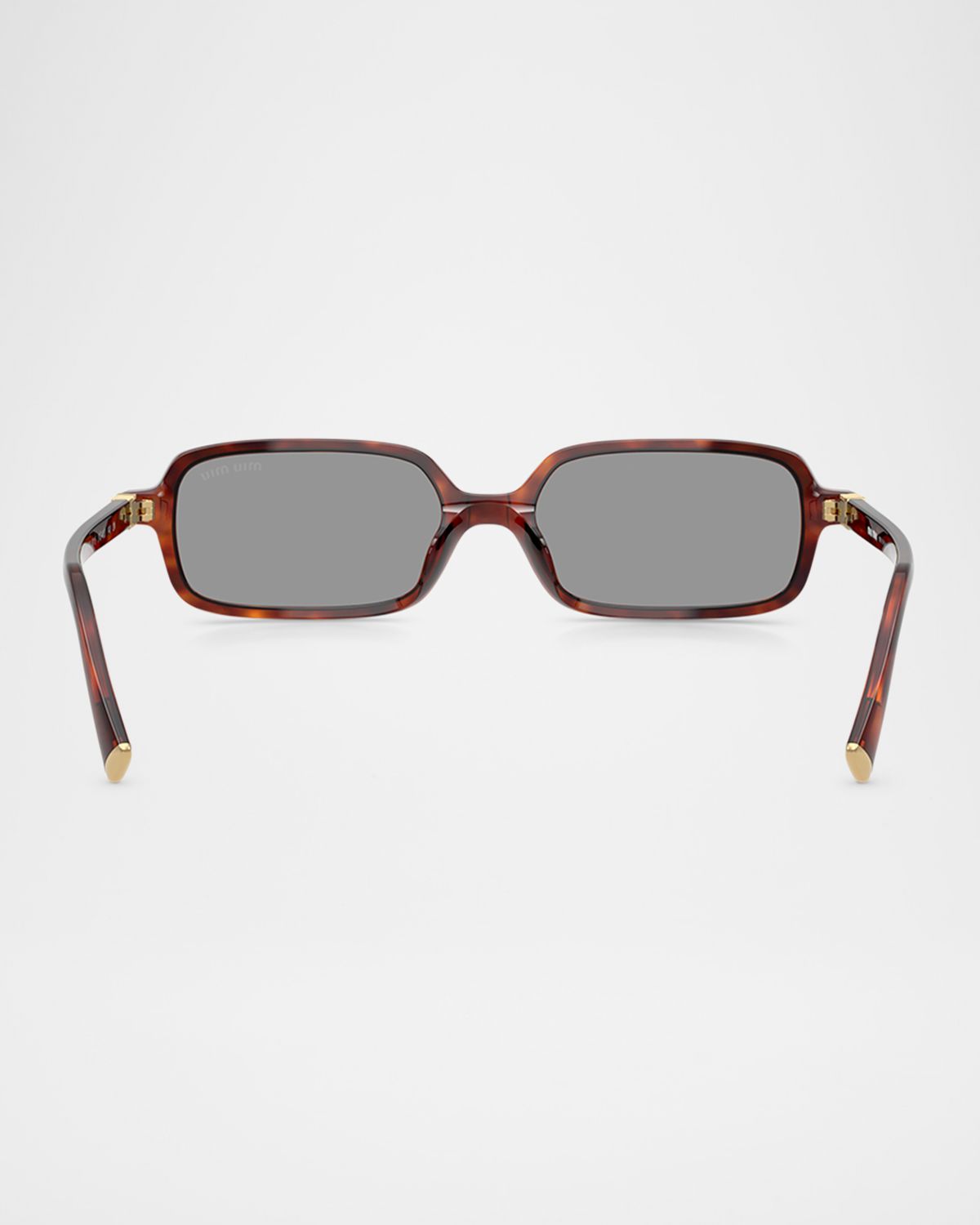 Miu Miu Logo Acetate Rectangle Sunglasses