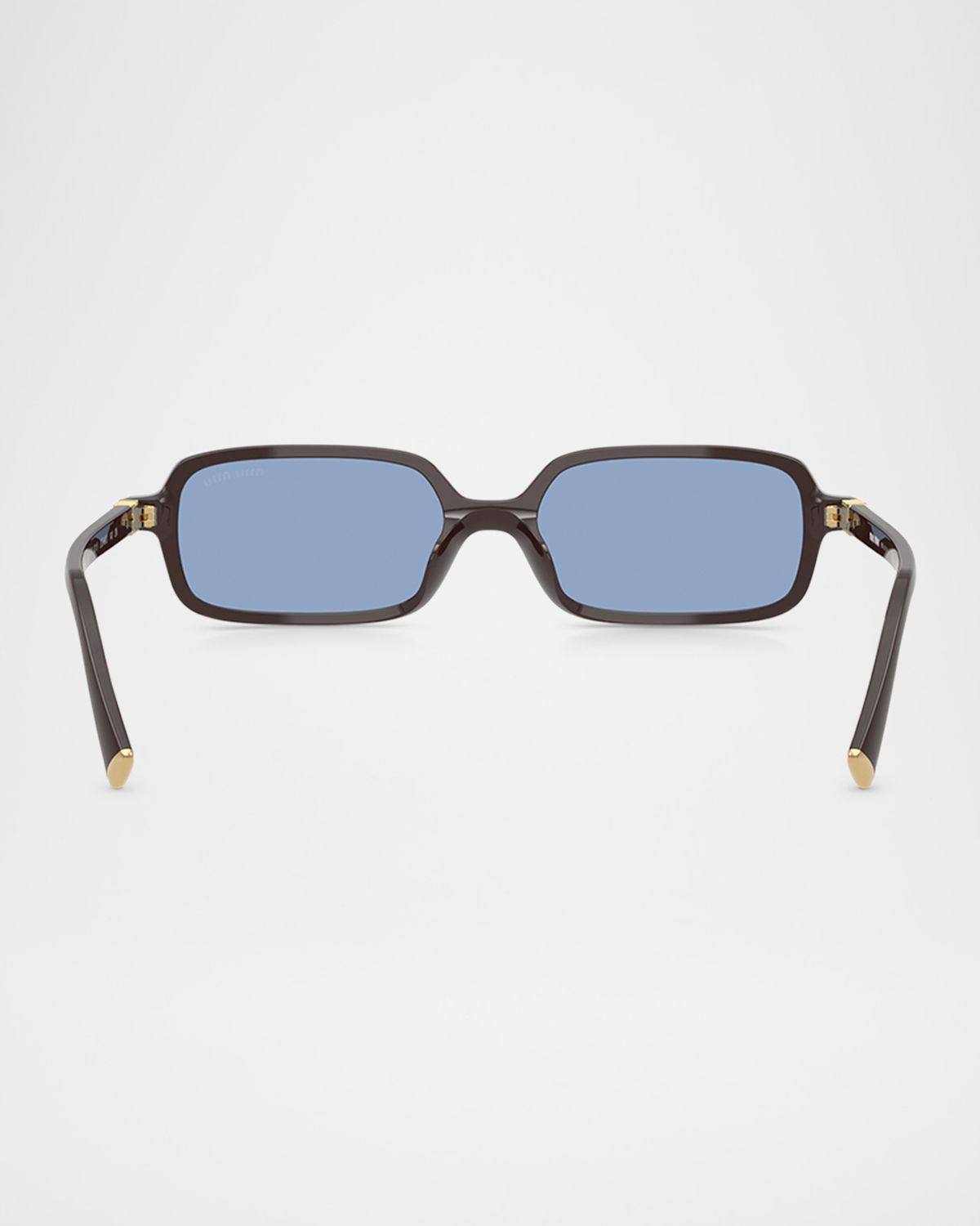 Miu Miu Logo Acetate Rectangle Sunglasses