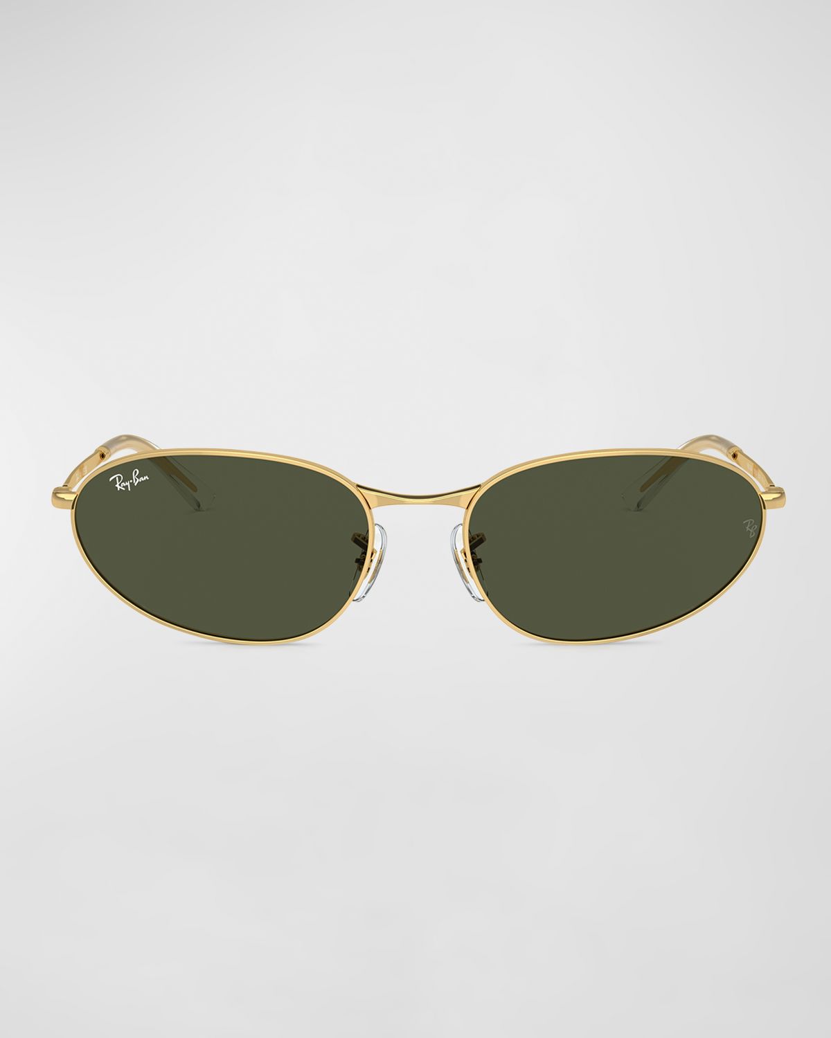 Ray-Ban Sleek Metal Oval Sunglasses, 56mm