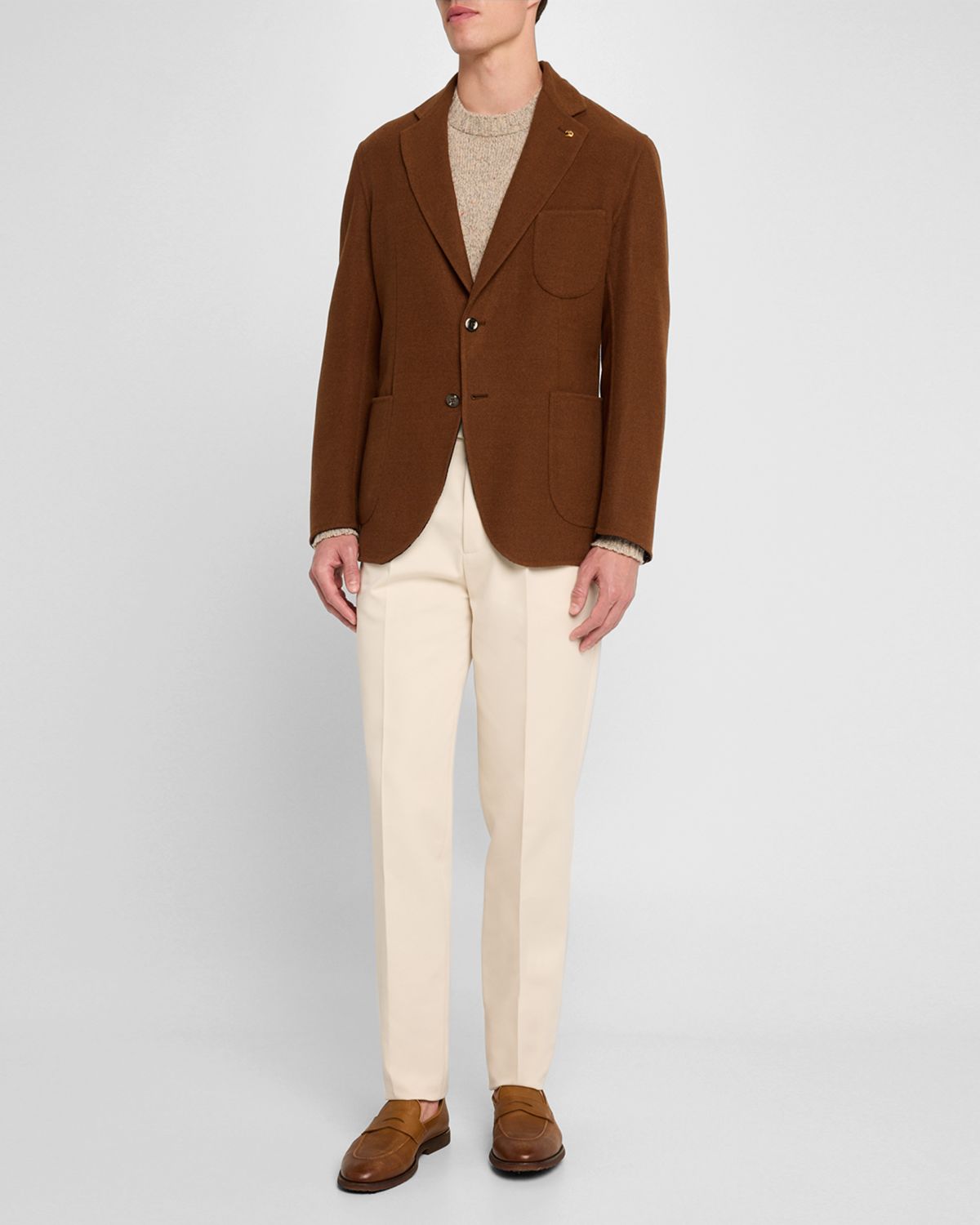 Stefano Ricci Men 's Solid Wool Blazer