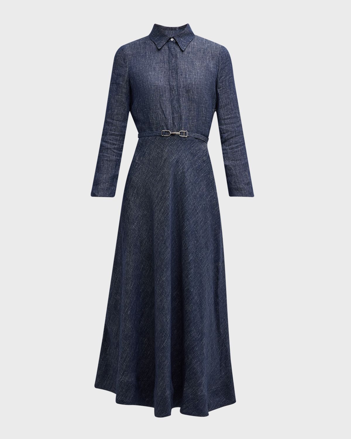 Gabriela Hearst Marley Belted Denim Maxi Shirtdress | Thumbnail 8 Gabriela Hearst Marley Belted Denim Maxi Shirtdress | Thumbnail 8