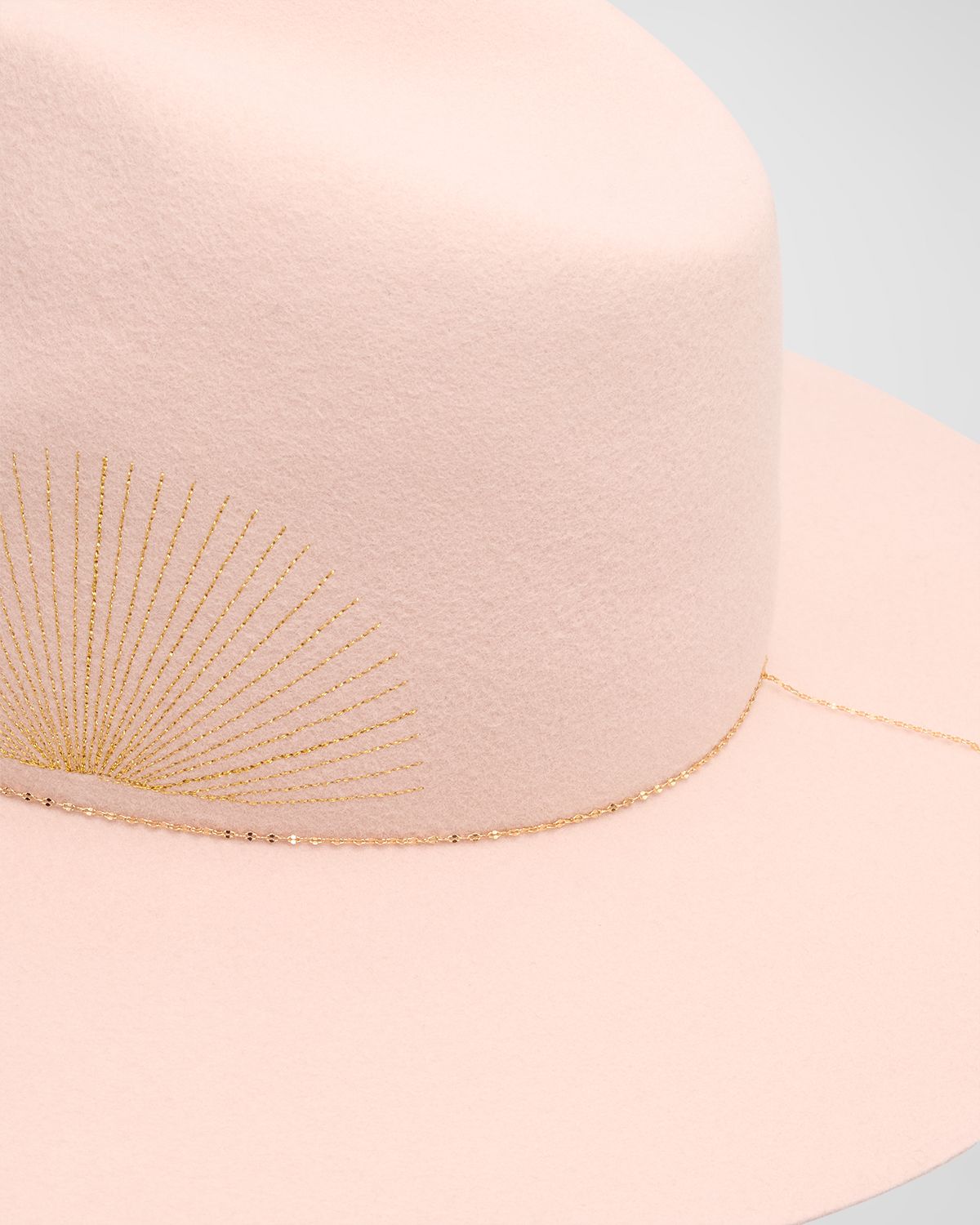 Van Palma Basile Chained Merino Wool Fedora