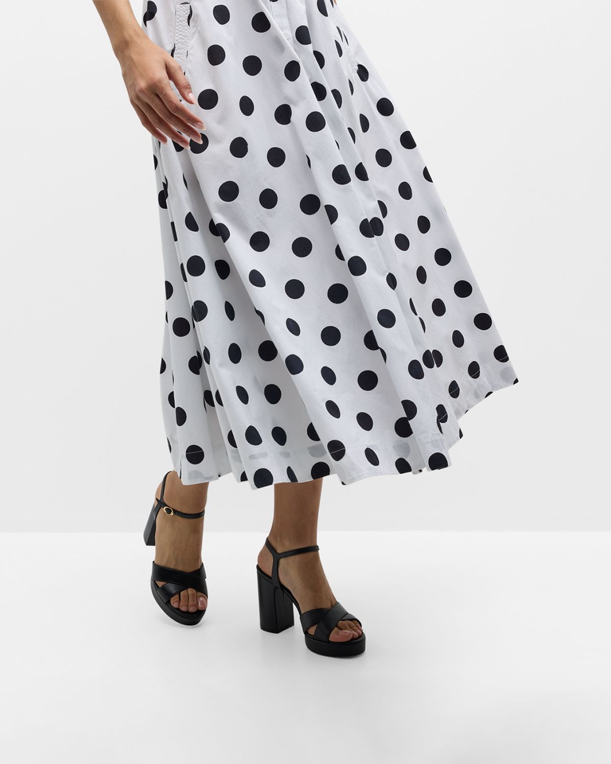 Stuart Weitzman Dayna Leather Crisscross Platform Sandals