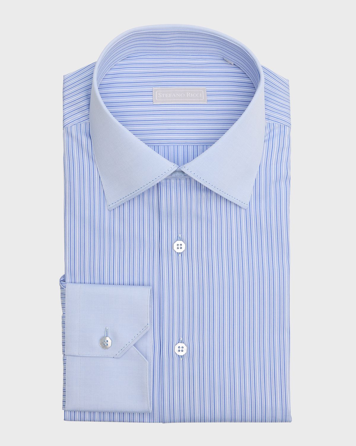 Stefano Ricci Men 's Cotton Tonal Stripe Dress Shirt
